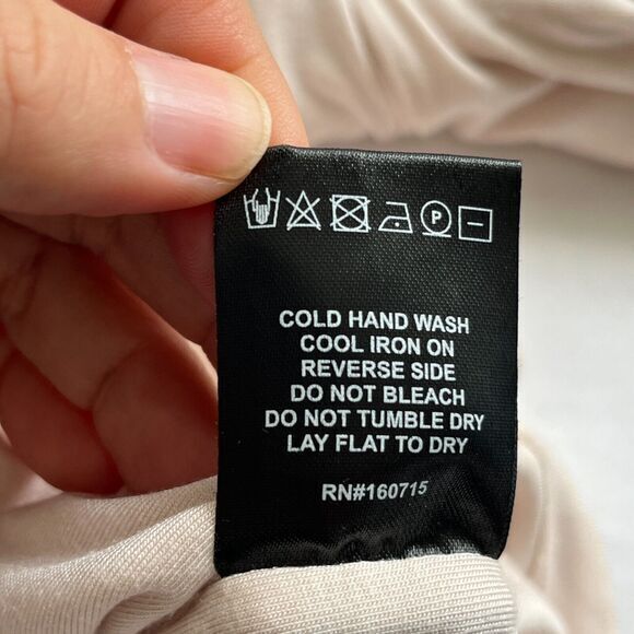 SER.O.YA Revolve Womens Irene Peakaboo Long Sleeve Midi Bodycon‎ Dress MED Pink - Picture 9 of 10